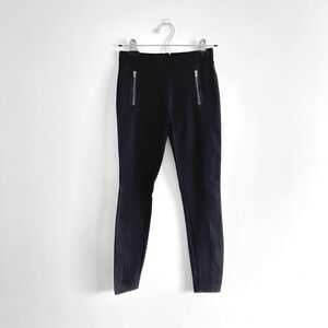 J. Crew Black Pixie Pant Skinny Leg in Stretch Ponte Size 00